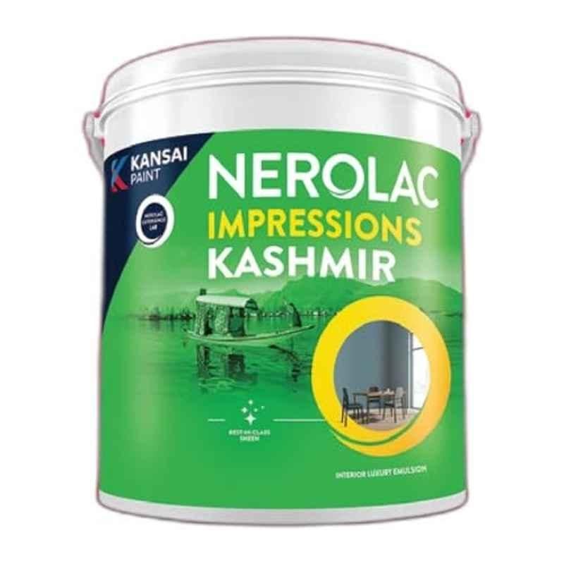 Nerolac Impressions Kashmir 10 Litre White Interior Wall Emulsion Paint with Low VOC, Washable & Stain Resistant