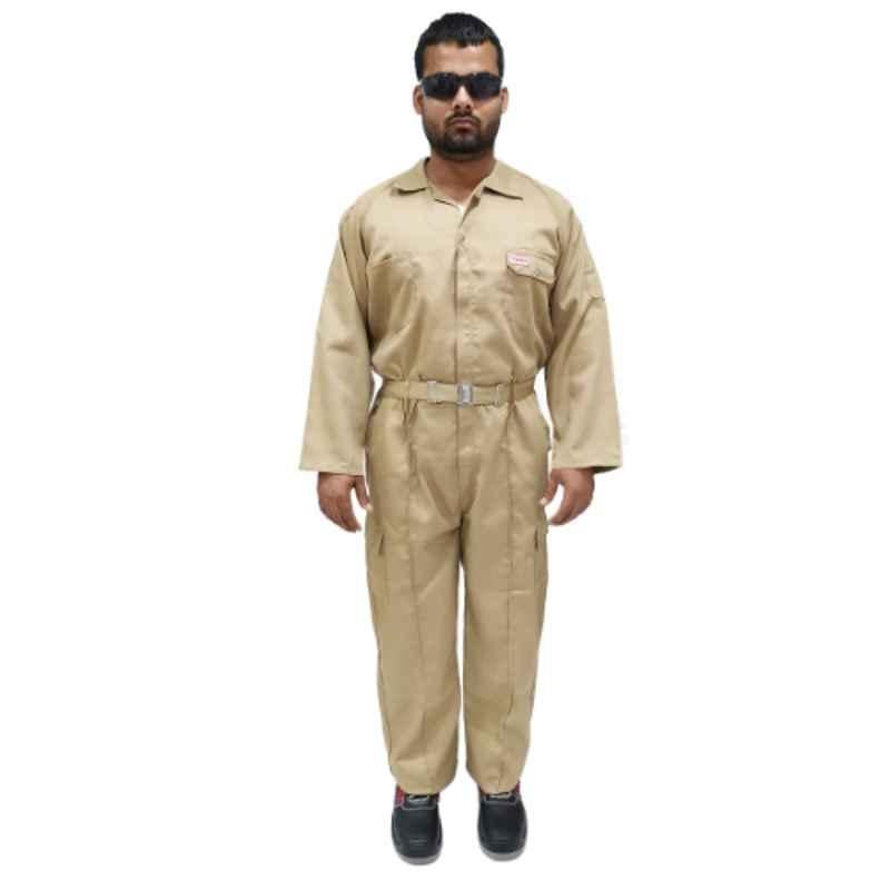 Taha Twill Beige Coverall Size: 5XL