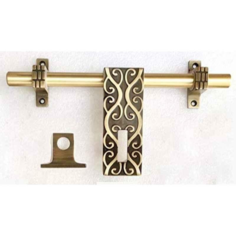 Jovial 10 inch 16mm Zinc Alloy Antique Brass Single Door Aldrop, Aldrop-1138