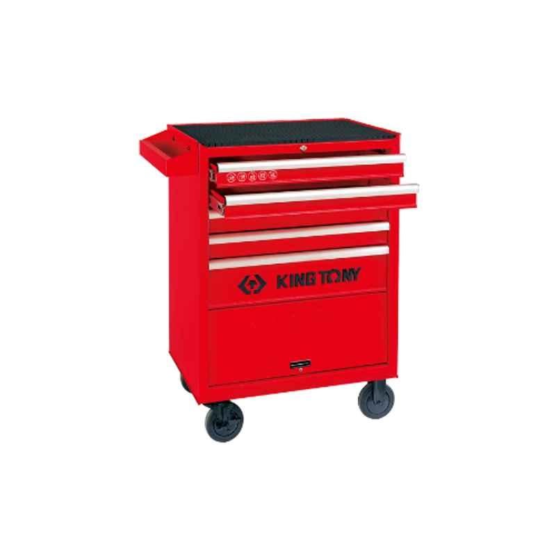 5 DRAWER BALL BEARING TYPE TOOL TROLLEY 5"CASTER(RED)