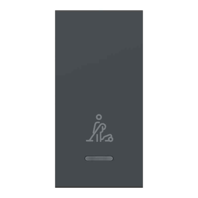 Schneider Electric Unica Pure Plus 6A 1 Module Grey Switch with Make my Room Symbol & LED Indicator, UNFMMR1M_GY