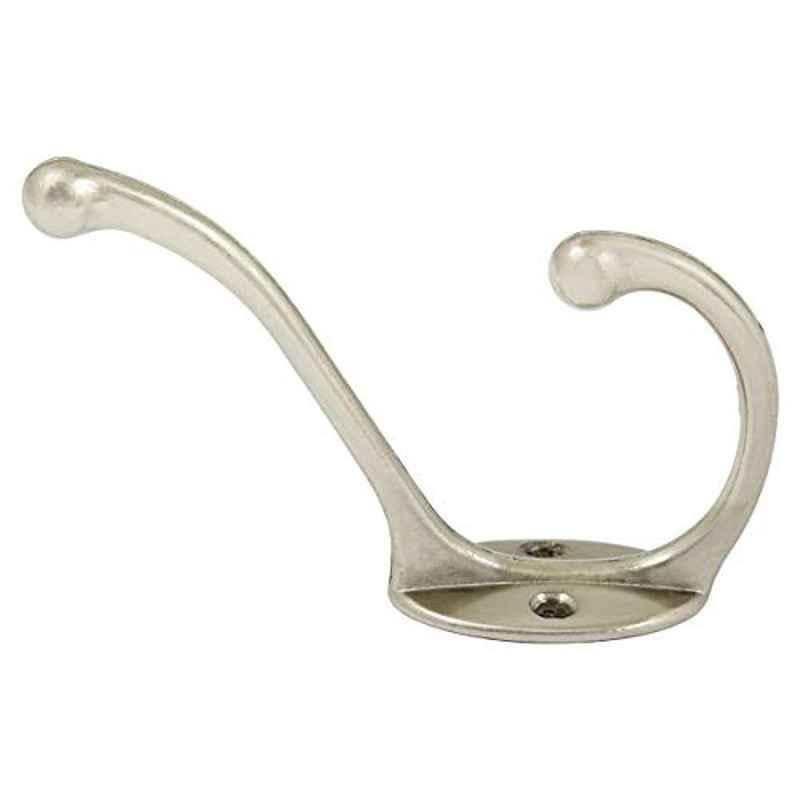 2 inch Metal Silver Hat And Coat Hook Wall Hanger