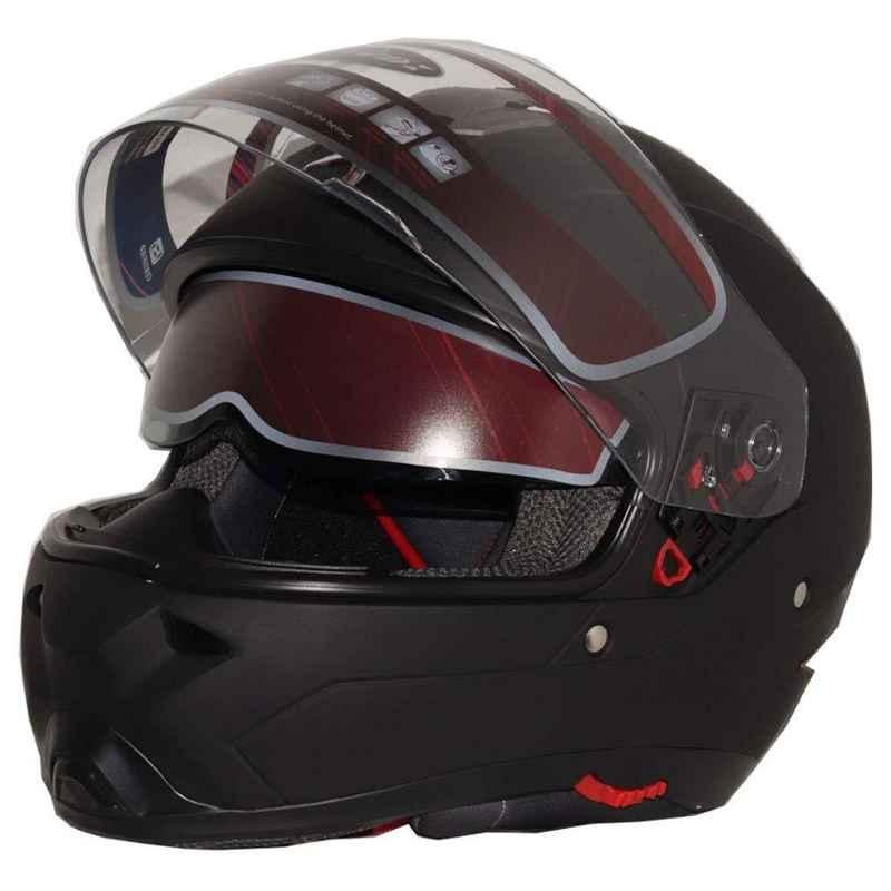 Mavox FX22 Max Urbane Matt Black Full Face Helmet with Plain Visor, Size: Large