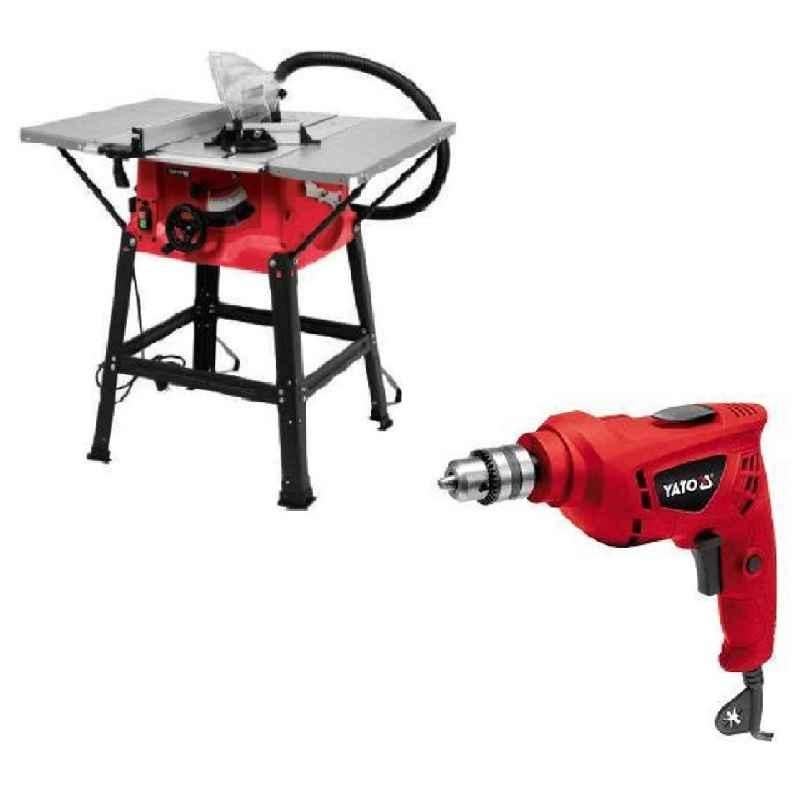 Yato YT-82165 1800W Electric Table Saw & YT-82052 710W Electric Drill Combo