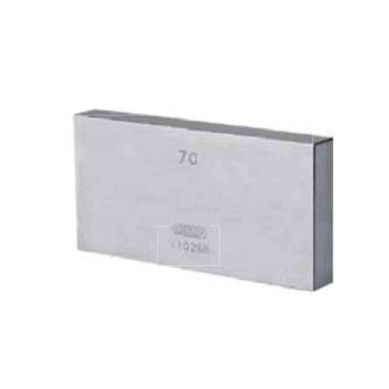 Insize 70mm Grade 0 Individual Steel Gage Block With Inspection Certificate, 4101-A70