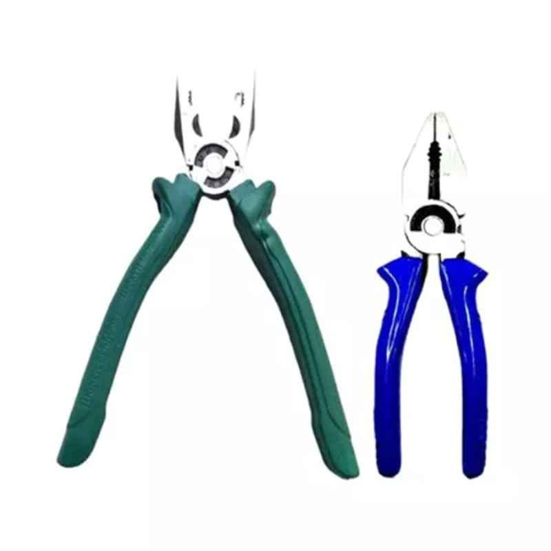 Sky Blue 2 Pcs 7.8 inch Lineman Plier Combo, SBE_PLIER_COMBO_MOD_01371