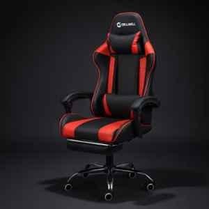 Cellbell Konquer Faux Leather High Back Red & Black Gaming Chair, C301