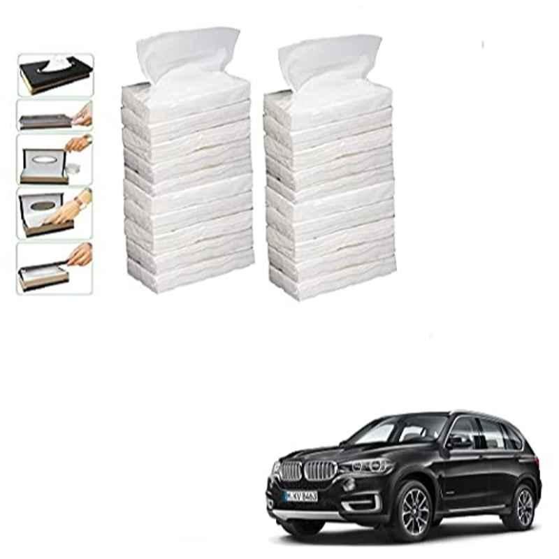 Kozdiko 100 Pulls Dispenser Box Refiller Tissue Paper with 200 Sheets for BMW X5 (Pack of 20)