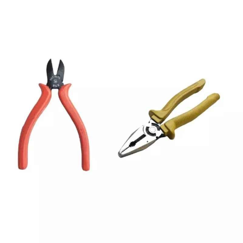 Sky Blue 2 Pcs 7.8 inch Lineman Plier Combo, SBE_PLIER_COMBO_MOD_00581