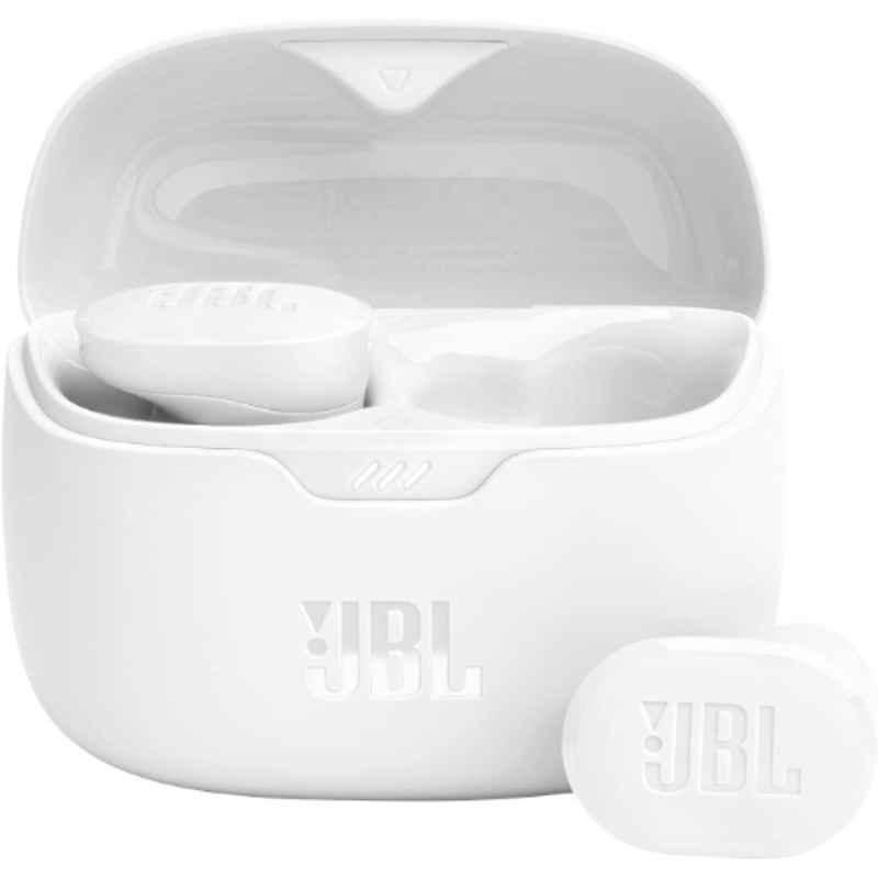 JBL 10mm White Noise Cancelation Bluetooth True Wireless Earbuds, JBLTBUDSWHT