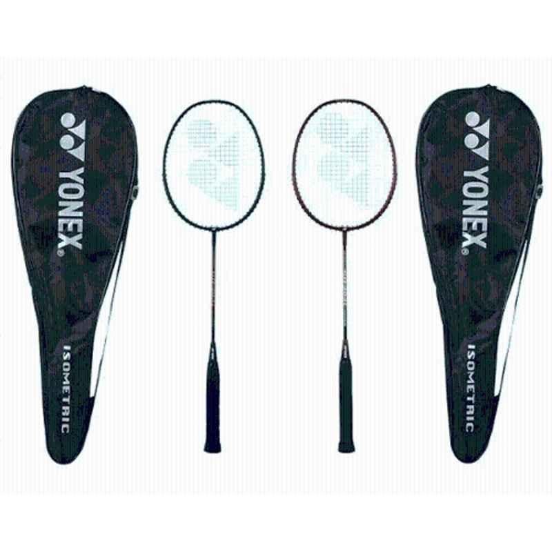Yonex GR 303i 88g Black & Red Strung Badminton Racquet (Pack of 2)