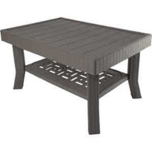 Supreme Vegas Grey Plastic & Polypropylene Rectangle Outdoor Table