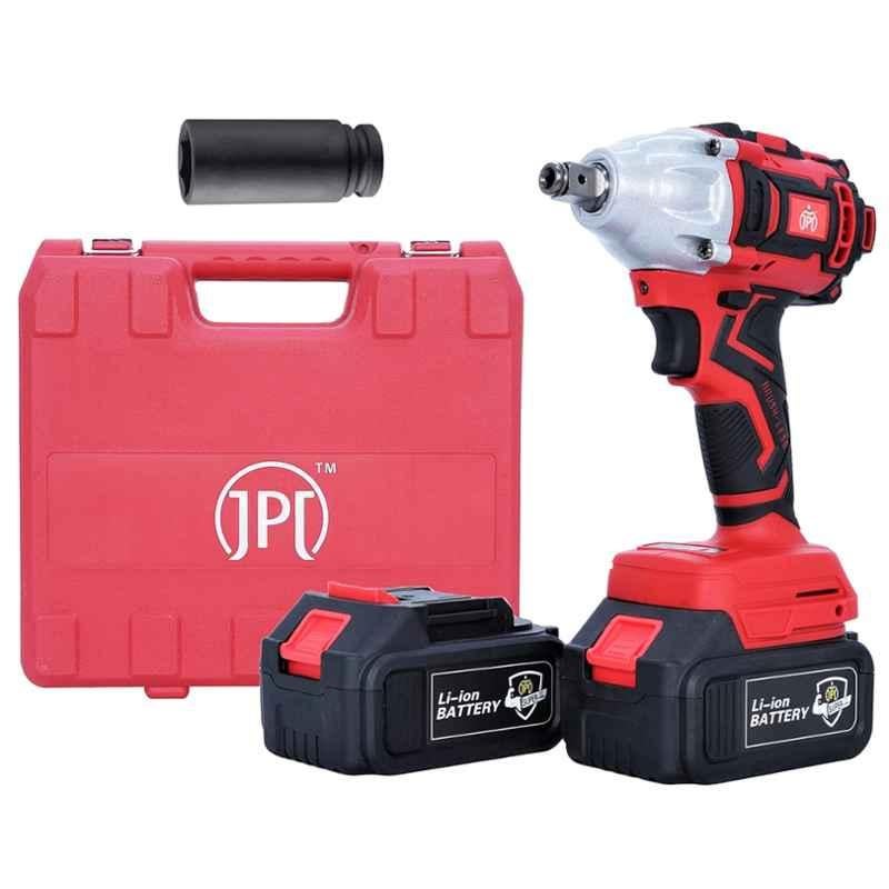 JPT 21V Heavy Duty Cordless Impact Wrench with 2 Batteries