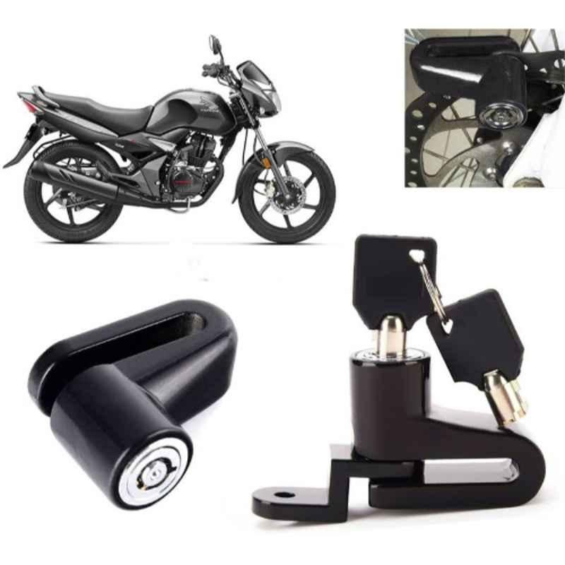 Auto Pearl Steel Black Disc Brake Lock, Lock_312