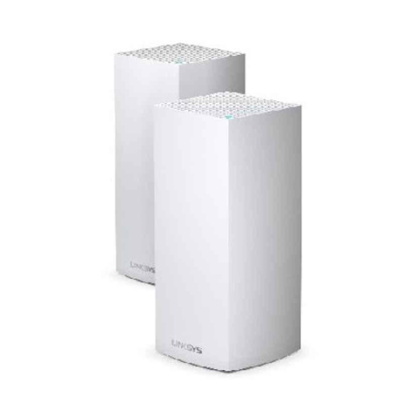 Linksys Velop 1147+2402+1733Mbps Wi-Fi6 Tri-band Whole Home Mesh Router, MX10600-ME (Pack Of 2)