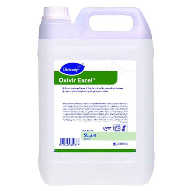 Diversey Oxivir Excel 5L Cleaner & Disinfectant Concentrate for Hard & Soft Surfaces
