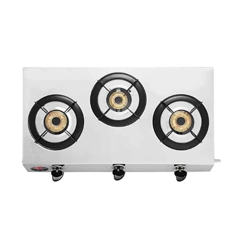 Surya gas stove cheap 3 burner glass top