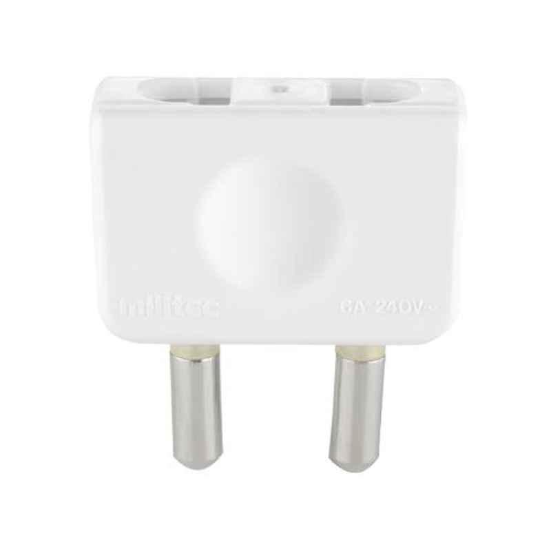 Milltec 2 Pin White Conversion Plug, 1068 (Pack of 5)