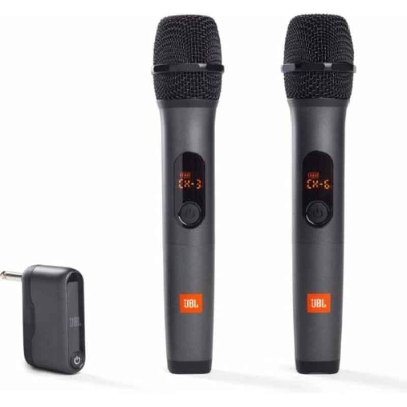JBL WIRELESSMIC Plug & Play Black Wireless Microphone (Pack of 2)