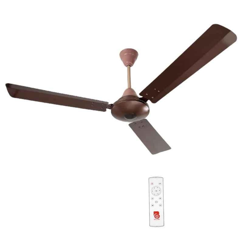 Balster Wonder 30W BLDC Brown Ceiling Fan with Remote & LED Light, Sweep: 1200 mm