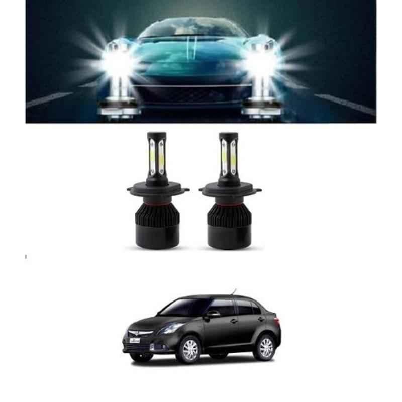 Trigcars 2 Pcs 75W High Power Water Proof Car LED Headlight Bulb Set for Maruti Swift Dzire 2010, TRIG72WATTS0174