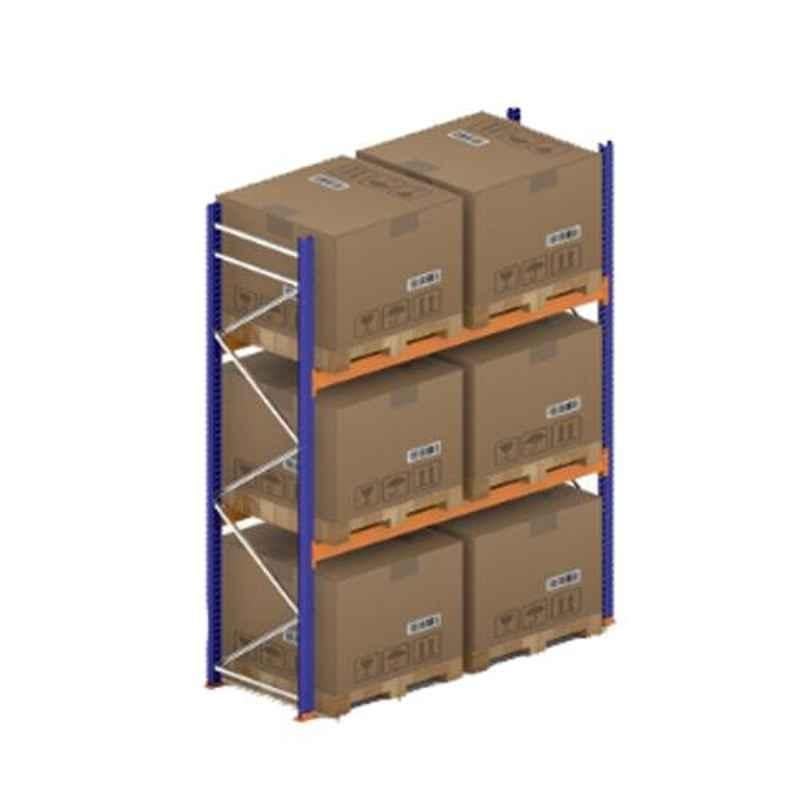 Godrej Ground Plus 2 Layers Steel Selective Pallet Racking, Max Load Capacity: 4000kg, Main Unit: 3500x2700x1000mm (HxWxD)