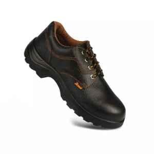 Paragon 735 PU Metal Toe Black Safety Shoes, Size: 8
