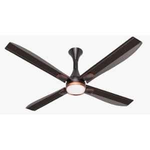 Zigma Aero Quite 28W 5 Star 4 Blade Walnut Ceiling Fan with Remote & 3 Years Warranty, Sweep: 1200 mm