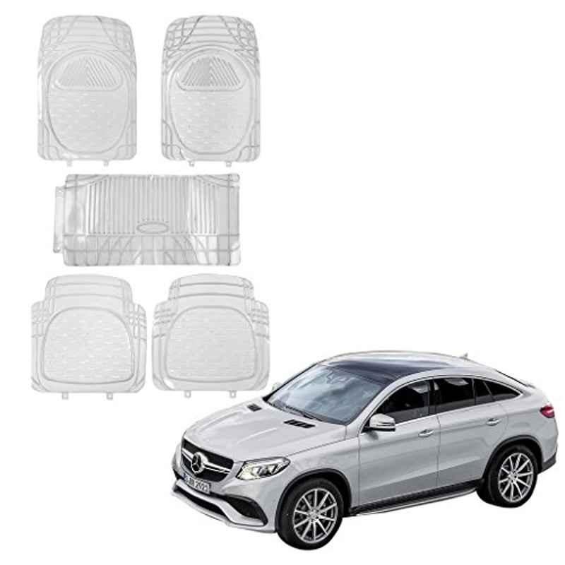 Kozdiko 5 Pcs 6205 Rubber & PVC Clear Car Foot Mat Set for Mercedes Benz B-Class