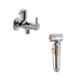 ZAP ZX1034 Brass Health Faucet & Turbo Two In One Angle Valve with Wall Flange & Teflon Tape Combo