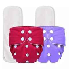 Fastgear Cotton Reusable Baby Diaper with Insert Pad, FG204, Size: Medium