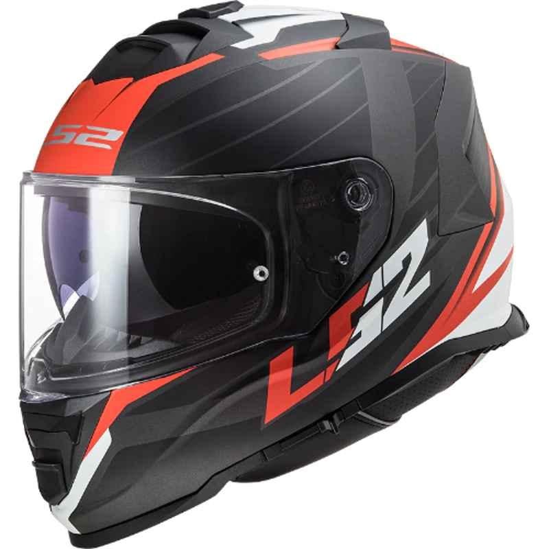 LS2 FF800 Storm Nerve Black & Red Full Face Helmet, LS2HFF800SNBRGXL, Size: XL