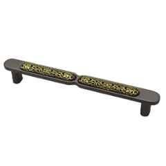 RAB 160mm Zinc Satin Black Wardrobe Pull Handle, 7010 (Pack of 4)