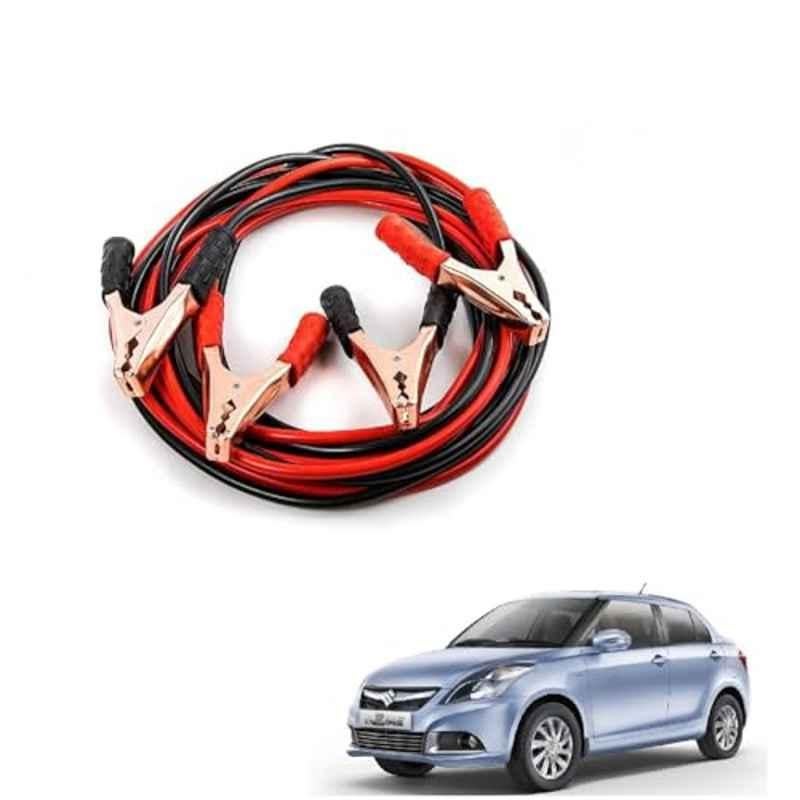 Kozdiko Heavy Duty Auto Jumper Battery Booster Wire Clamp with Alligator Wire for Maruti Suzuki Dzire Type-2 2011-2016