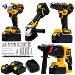 XLNT 4 Pcs 48V Brushless Cordless Power Tool Combo, XT4COM289