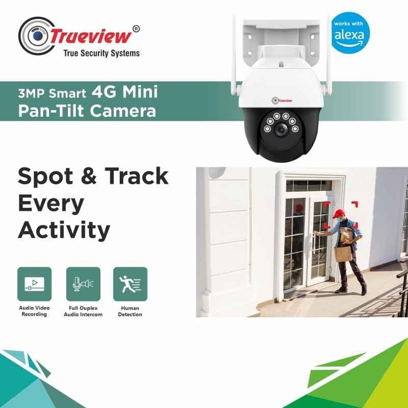 Trueview T18120-BE 3MP Smart 4G SIM Pan Tilt Zoom CCTV Camera (3MP 4G Sim Pan Tilt Camera)