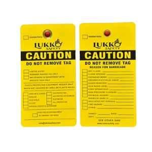 Lukko Safety Caution Do Not Remove Barricade Tag, LS-T50