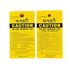 Lukko Safety Caution Do Not Remove Barricade Tag, LS-T50