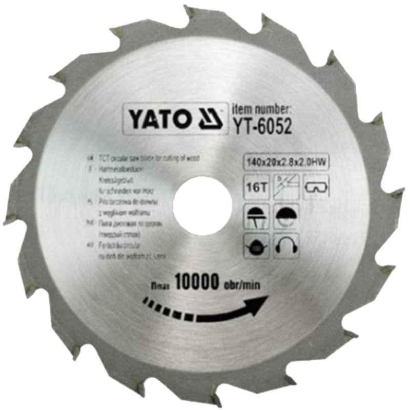 Yato 180x22x60T TCT Circular Saw Blade for Wood, YT-6055T