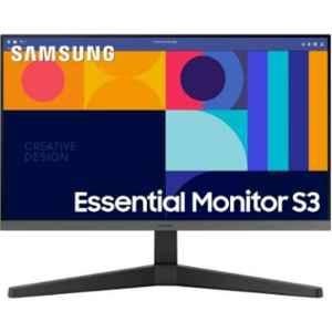 Samsung Essential S3 24 inch 1920x1080p FHD Flat IPS LED Monitor with 100Hz Refresh Rate for Home & Office, LS24C334GAWXXL