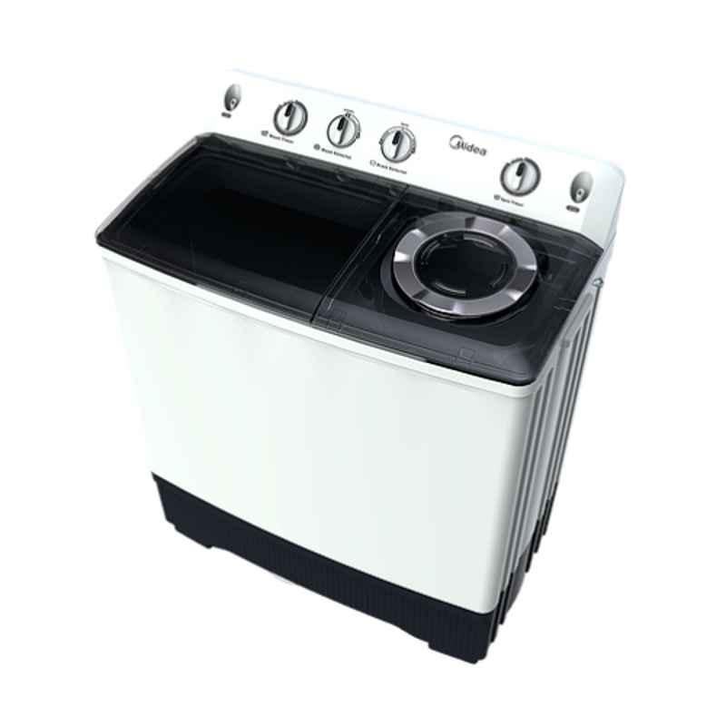 Midea 14kg White Semi Automatic Twin Tub Washing Machine, MTE160P1402S