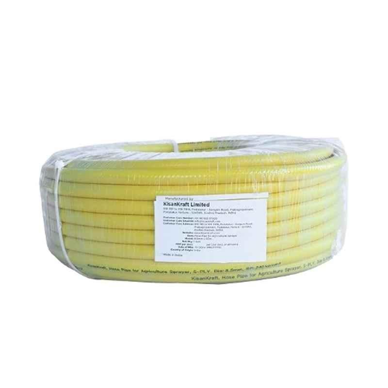 KisanKraft 8.5mm 50m PVC Yellow Heavy Duty Hose Pipe