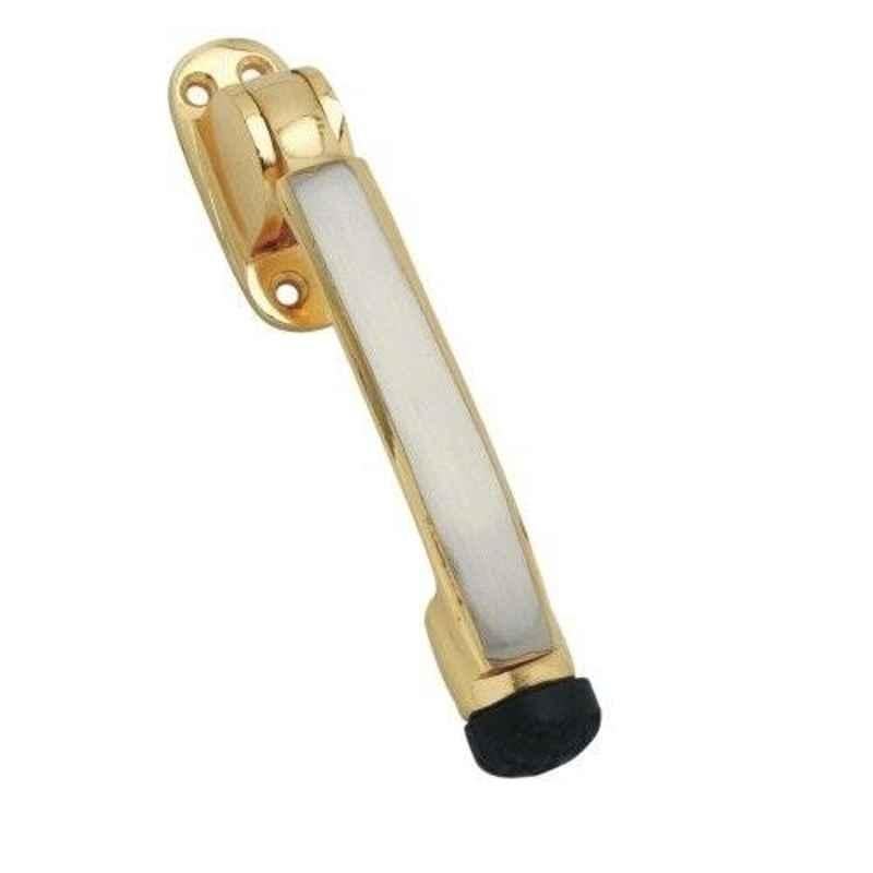 Smart Shophar 5 inch Brass Gold Silver Meldal Door Stopper, SHA10ST-MELD-GS05-P1