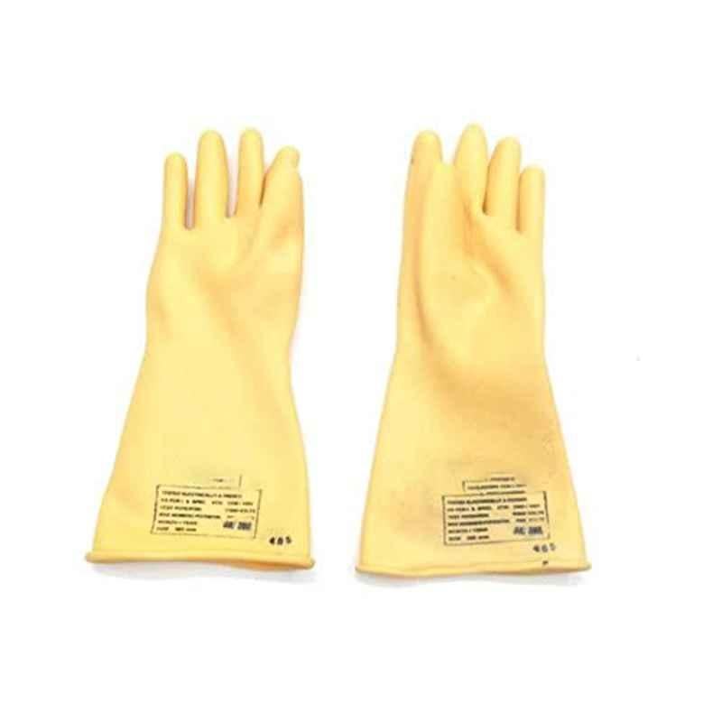 Reliable Electrical 385mm 11000V Rubber Insulating Seamless Electrical Gloves