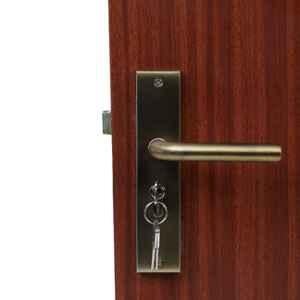 Handle Waala MG-1106 8 inch 60mm Stainless Steel Anitque Brass Finish Both Side Key Cylindrical Plate Mortise Door Lock Set