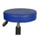 Rajpura Blue Revolving Chrome Base Study Cushion Bar Stool