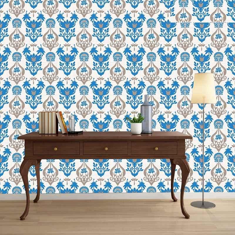 Asian Paints EzyCR8 300x45cm Paper Ornate Paisley Charm Self Adhesive Wall Sticker, HPCA25798