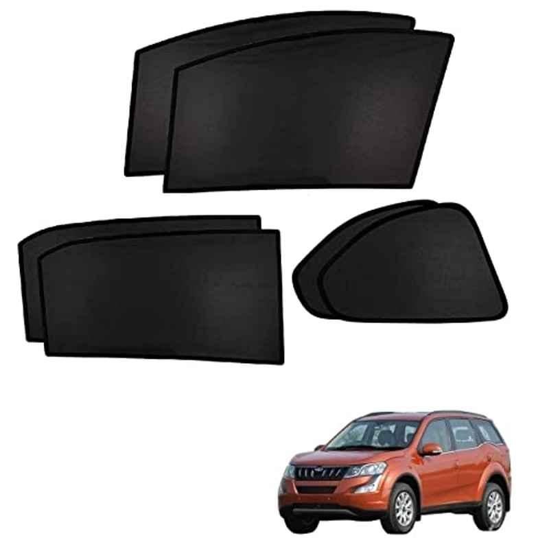 Kozdiko 4 Pcs Custom Fit Non Magnetic Curtains Mesh Car Sun Shade Set for Mahindra Xuv 500 New