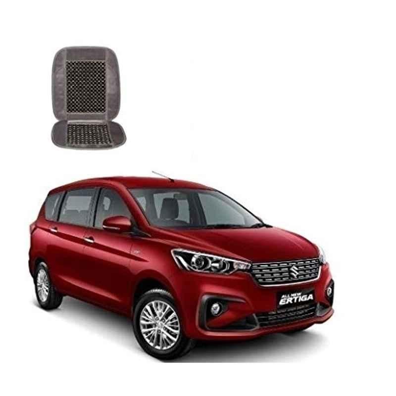 Kozdiko Wooden Beads Car Seat Cushion with Velvet Border for Maruti Suzuki Ertiga (Nov 2018-Present)