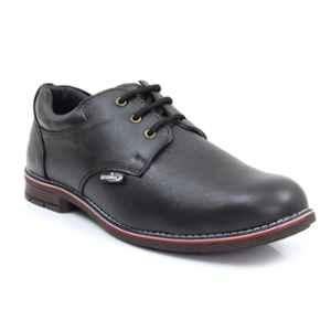 Stonix Leather Steel Toe Black Safety Shoes, Size: 8